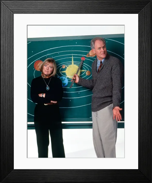 Framed Print : 3RD ROCK FROM THE SUN, from left: Jane Curtin, John Lithgow, EPISODE (season X, episode X, aired DATE), 1996-2001 Framed Print : 3RD ROCK FROM THE SUN, from left: Jane Curtin, John Lithgow, EPISODE (season X, episode X, aired DATE), 1996-2001