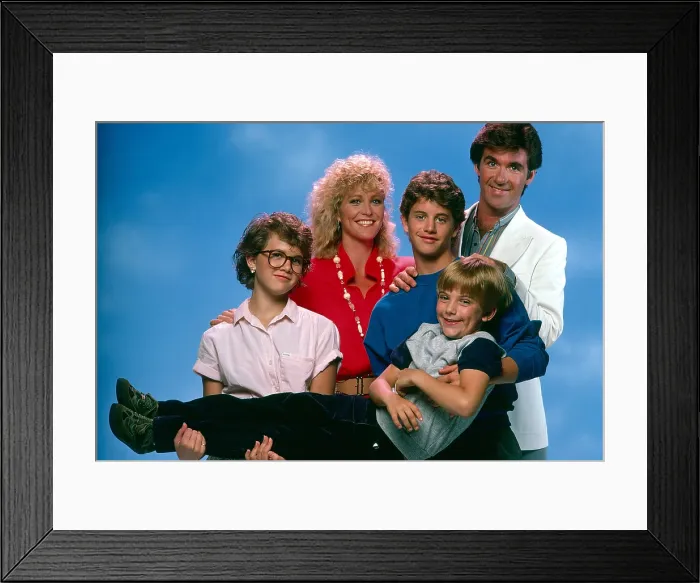 Framed Print : GROWING PAINS, from left: Tracey Gold, Joanna Kerns, Kirk Cameron, Jeremy Miller, Alan Thicke (1985), 1985-1992 Framed Print : GROWING PAINS, from left: Tracey Gold, Joanna Kerns, Kirk Cameron, Jeremy Miller, Alan Thicke (1985), 1985-1992