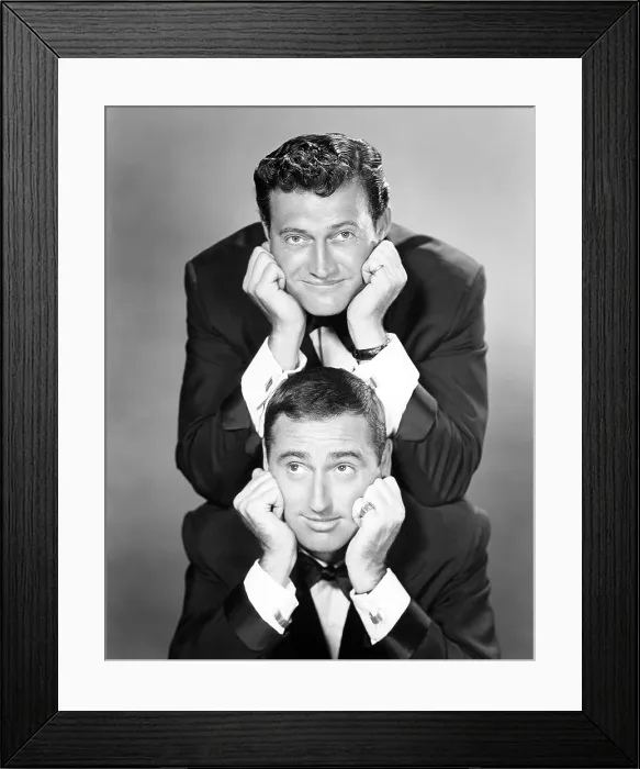 Framed Print : Rowan and Martin, (from top): Dan Rowan, Dick Martin, circa 1950s