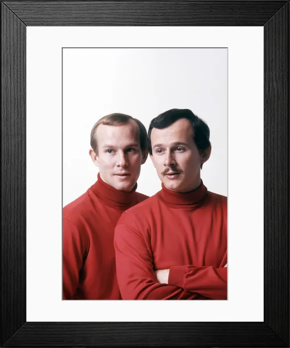 Framed Print : The Smothers Brothers, (from left): Tommy Smothers, Dick Smothers, April 5, 1969 Framed Print : The Smothers Brothers, (from left): Tommy Smothers, Dick Smothers, April 5, 1969
