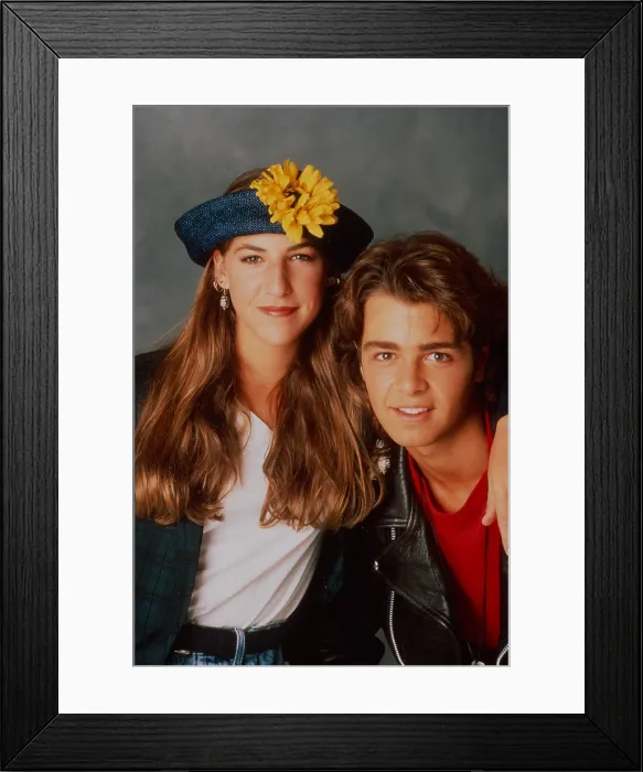 Framed Print : BLOSSOM, from left: Mayim Bialik, Joey Lawrence, 1990-95