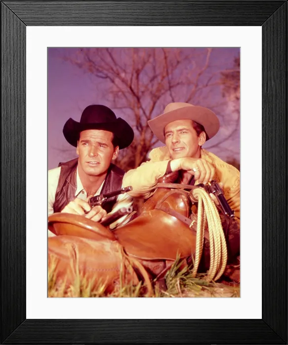 Framed Print : MAVERICK, James Garner, Jack Kelly, 1957-62