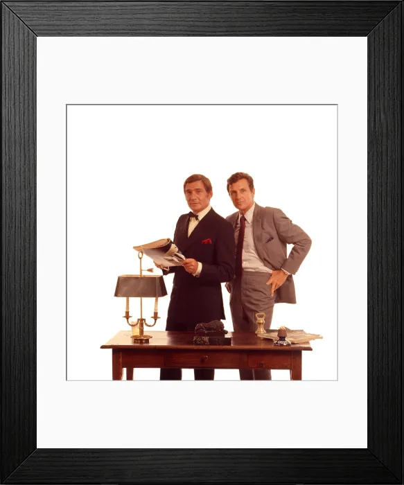Framed Print : THE NAME OF THE GAME, Gene Barry, Robert Stack, 1968-71 Framed Print : THE NAME OF THE GAME, Gene Barry, Robert Stack, 1968-71