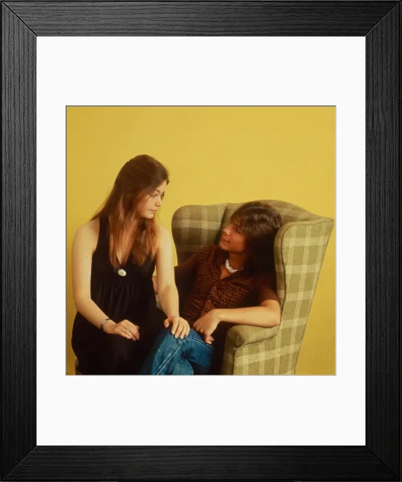 Framed Print : THE PARTRIDGE FAMILY, from left: Susan Dey, David Cassidy, 1970-74