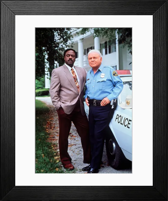 Framed Print : IN THE HEAT OF THE NIGHT, from left: Howard E. Rollins Jr. Carroll O'Connor (1992), 1988-95