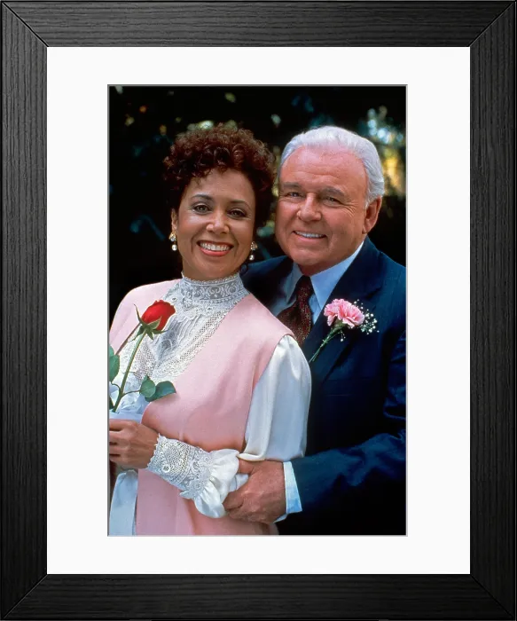 Framed Print : IN THE HEAT OF THE NIGHT, from left: Denise Nicholas, Carroll O'Connor, 1988-95 Framed Print : IN THE HEAT OF THE NIGHT, from left: Denise Nicholas, Carroll O'Connor, 1988-95