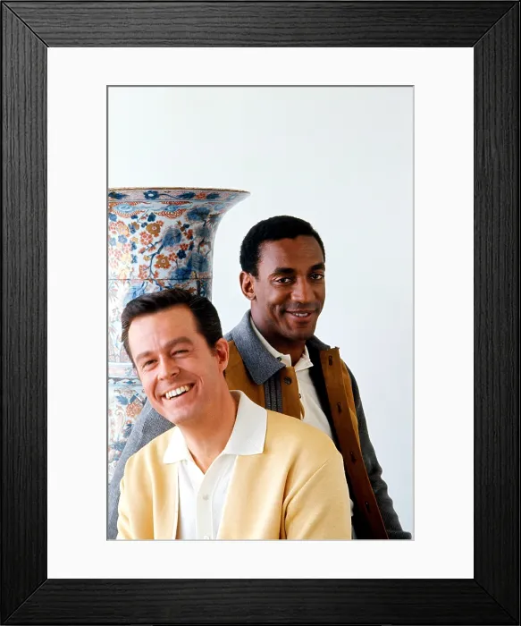 Framed Print : I SPY, from left: Robert Culp, Bill Cosby, 1965-1968