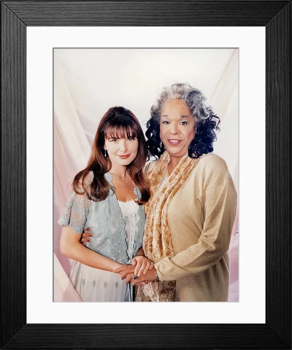 Framed Print : TOUCHED BY AN ANGEL, from left: Roma Downey, Della Reese, 1994-2003