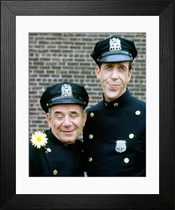 Framed Print : CAR 54, WHERE ARE YOU?, from left: Joe E. Ross, Fred Gwynne, 1961, 1961-1963