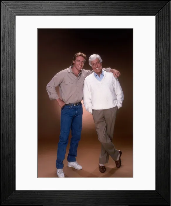 Framed Print : THE VAN DYKE SHOW, from left: Barry Van Dyke, Dick Van Dyke, 1988