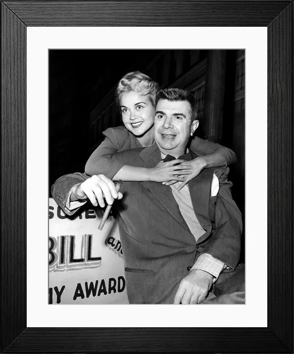 Framed Print : THE KEN MURRAY SHOW, from left, Laurie Anders, Ken Murray, 1950-53