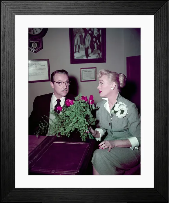 Framed Print : OUR MISS BROOKS, from left: Gale Gordon, Eve Arden, (Season 3, 1955), 1952-1956