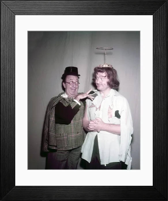 Framed Print : THE RED SKELTON HOUR, from left: Ed Wynn (as a fairy godfather), Red Skelton in Cinderfella, (Season 5, ep 505, aired October 25, 1955), 1951-1970 Framed Print : THE RED SKELTON HOUR, from left: Ed Wynn (as a fairy godfather), Red Skelton in Cinderfella, (Season 5, ep 505, aired October 25, 1955), 1951-1970