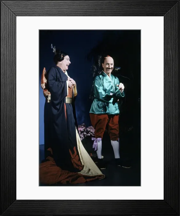 Framed Print : THE BELL TELEPHONE HOUR, From left: Helen Traubel (as Katisha), Groucho Marx (as KoKo) in The Mikado, (Season 2, ep 213, aired April 29, 1960), 1959-1968 Framed Print : THE BELL TELEPHONE HOUR, From left: Helen Traubel (as Katisha), Groucho Marx (as KoKo) in The Mikado, (Season 2, ep 213, aired April 29, 1960), 1959-1968