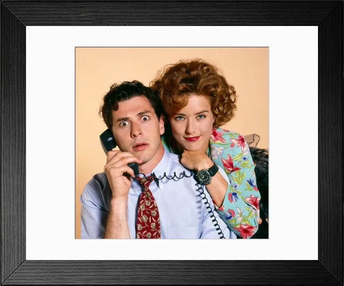 Framed Print : FLYING BLIND, Corey Parker, Tea Leoni, 1992-93 Framed Print : FLYING BLIND, Corey Parker, Tea Leoni, 1992-93