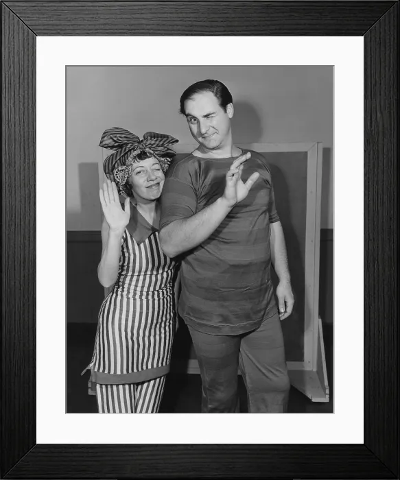 Framed Print : YOUR SHOW OF SHOWS, from left: Imogene Coca, Sid Caesar, 1950-1954 Framed Print : YOUR SHOW OF SHOWS, from left: Imogene Coca, Sid Caesar, 1950-1954