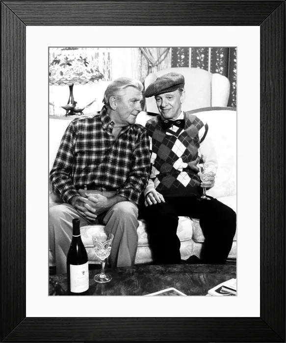 Framed Print : MATLOCK, from left, Andy Griffith, Don Knotts, The Fugitive, aired November 28, 1989