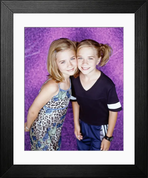 Framed Print : TWO OF A KIND, from left: Ashley Olsen, Mary-Kate Olsen, (1998), 1998-99