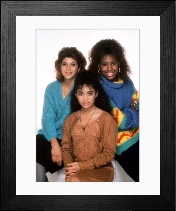 Framed Print : A DIFFERENT WORLD, from left: Marisa Tomei, Lisa Bonet, Dawnn Lewis, (1987), 1987-1993