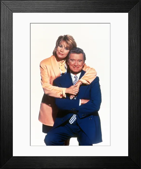 Framed Print : LIVE WITH REGIS AND KATHIE LEE, (aka LIVE! WITH REGIS AND KATHIE LEE), from left: Kathie Lee Gifford, Regis Philbin, 1988-2000
