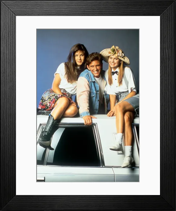 Framed Print : FERRIS BUELLER, (top, from left): Jennifer Aniston, Charlie Schlatter, Ami Dolenz, (bottom): Brandon Douglas, 1990-91 Framed Print : FERRIS BUELLER, (top, from left): Jennifer Aniston, Charlie Schlatter, Ami Dolenz, (bottom): Brandon Douglas, 1990-91