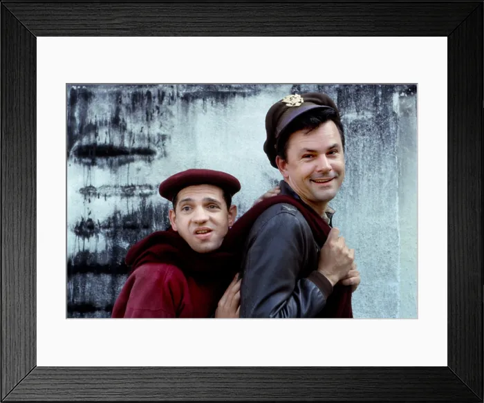 Framed Print : HOGAN'S HEROES, from left: Robert Clary, Bob Crane, 1965-71