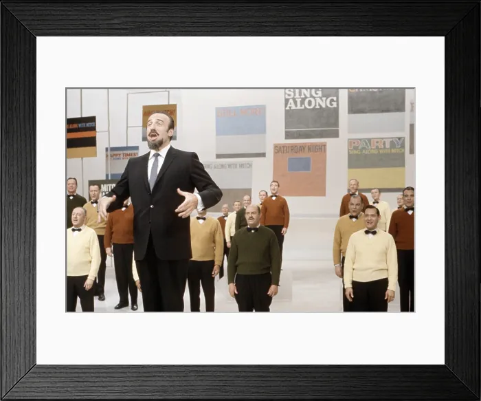 Framed Print : SING ALONG WITH MITCH, Mitch Miller, leading The Gang, (June 19, 1961), 1961-1964