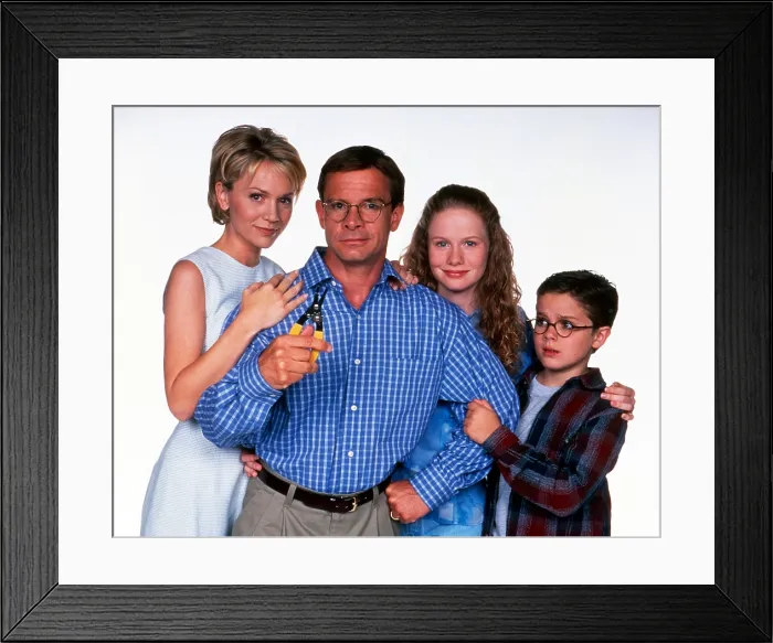 Framed Print : HONEY, I SHRUNK THE KIDS: THE TV SHOW, Barbara Alyn Woods, Hillary Tuck, Peter Scolari, Thomas Decker, 1997-2000 Framed Print : HONEY, I SHRUNK THE KIDS: THE TV SHOW, Barbara Alyn Woods, Hillary Tuck, Peter Scolari, Thomas Decker, 1997-2000