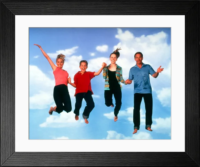 Framed Print : HONEY, I SHRUNK THE KIDS: THE TV SHOW, Barbara Alyn Woods, Hillary Tuck, Peter Scolari, Thomas Decker, 1997-2000 Framed Print : HONEY, I SHRUNK THE KIDS: THE TV SHOW, Barbara Alyn Woods, Hillary Tuck, Peter Scolari, Thomas Decker, 1997-2000