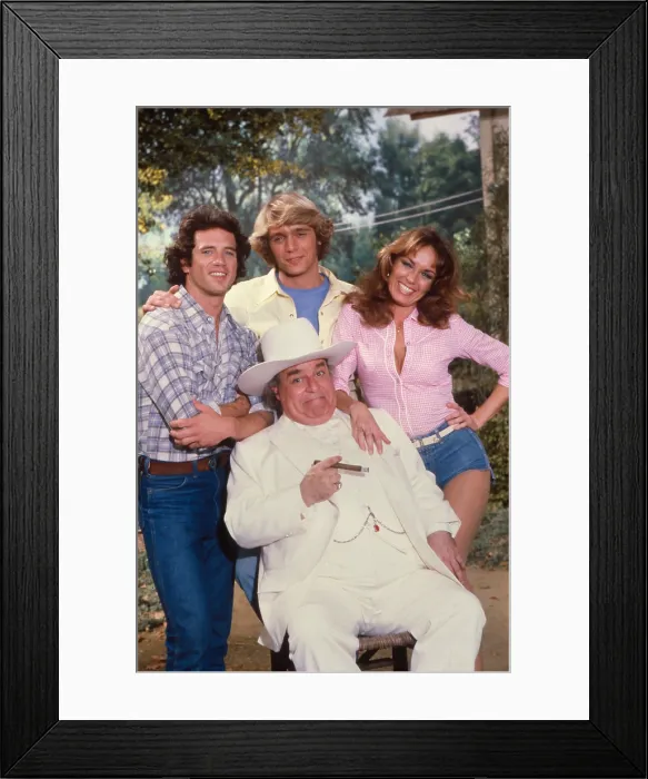 Framed Print : DUKES OF HAZZARD, Tom Wopat, Sorrell Booke, John Schneider, Catherine Bach, 1979-1985