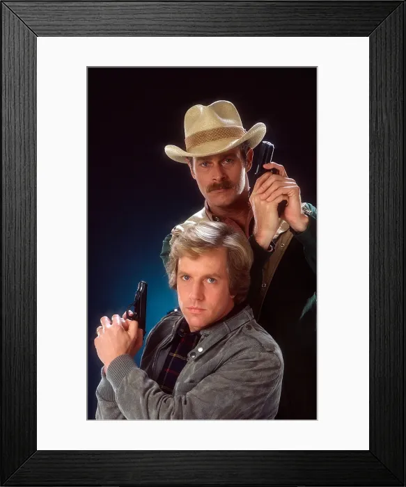 Framed Print : SIMON & SIMON, from left: Jameson Parker, Gerald McRaney, (1983), 1981-88