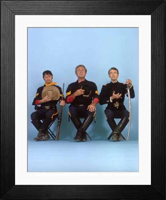 Framed Print : F TROOP, from left: Larry Storch, Forrest Tucker, Ken Berry, (July 1965), 1965-67 Framed Print : F TROOP, from left: Larry Storch, Forrest Tucker, Ken Berry, (July 1965), 1965-67