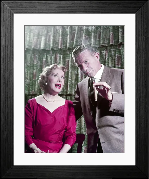 Framed Print : THE GEORGE BURNS AND GRACIE ALLEN SHOW, from left: Gracie Allen, George Burns, 1950-1958 Framed Print : THE GEORGE BURNS AND GRACIE ALLEN SHOW, from left: Gracie Allen, George Burns, 1950-1958