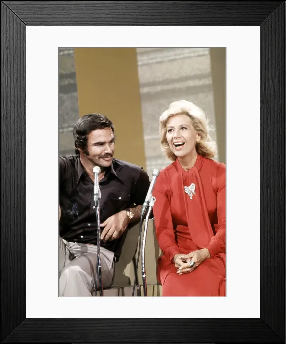 Framed Print : BURT REYNOLDS LATE SHOW, Burt Reynolds at Leavenworth, from left, Burt Reynolds, Dinah Shore, aired October 13, 1973 Framed Print : BURT REYNOLDS LATE SHOW, Burt Reynolds at Leavenworth, from left, Burt Reynolds, Dinah Shore, aired October 13, 1973