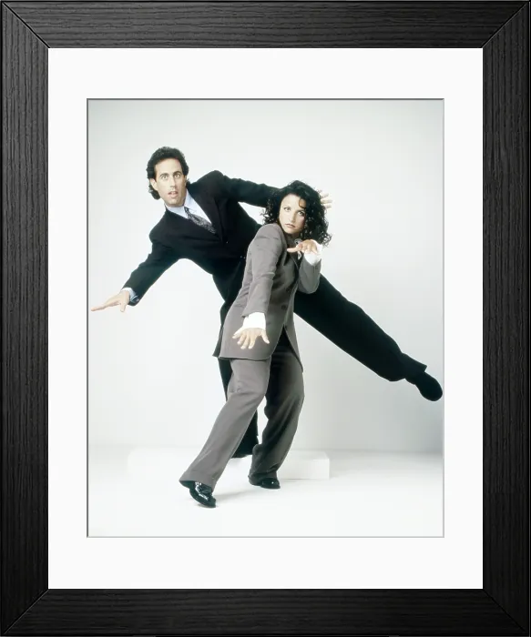 Framed Print : SEINFELD, Jerry Seinfeld, Julia Louis-Dreyfus, (1990s), 1990-1998