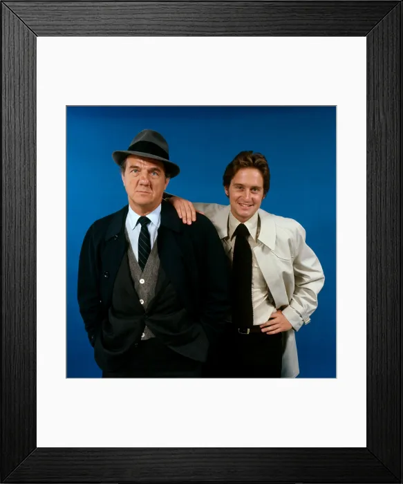 Framed Print : THE STREETS OF SAN FRANCISCO, from left: Karl Malden, Michael Douglas, 1972-77