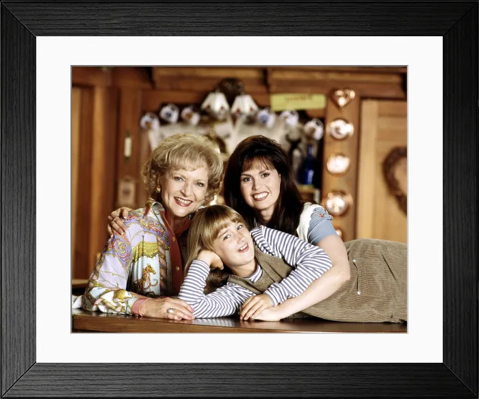 Framed Print : MAYBE THIS TIME, from left, Betty White, Ashley Johnson, Marie Osmond, 1995-96