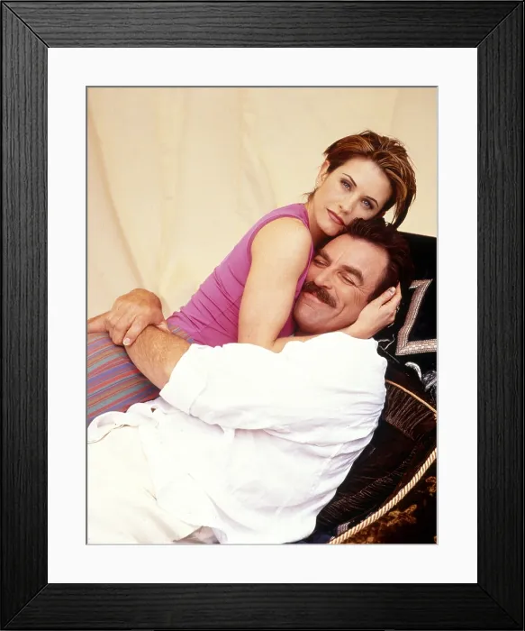 Framed Print : FRIENDS, from left, Courteney Cox, Tom Selleck, 1994-2004 (1996 photo) Framed Print : FRIENDS, from left, Courteney Cox, Tom Selleck, 1994-2004 (1996 photo)