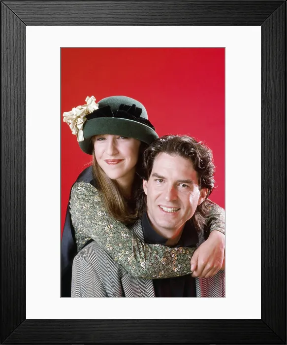Framed Print : BLOSSOM, from left: Mayim Bialik, Ted Wass, (Season 2, 1991), 1990-1995