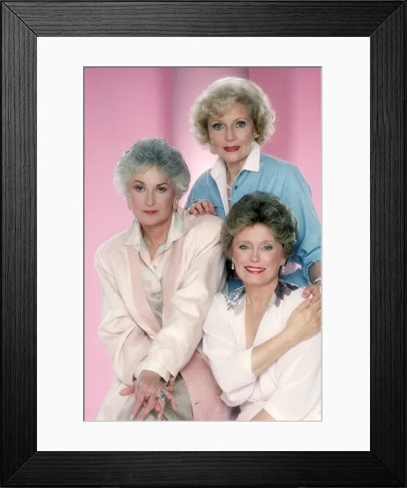 Framed Print : THE GOLDEN GIRLS, from left, Bea Arthur, Rue McClanahan (front), Betty White, 1985-92 (1985 photo)