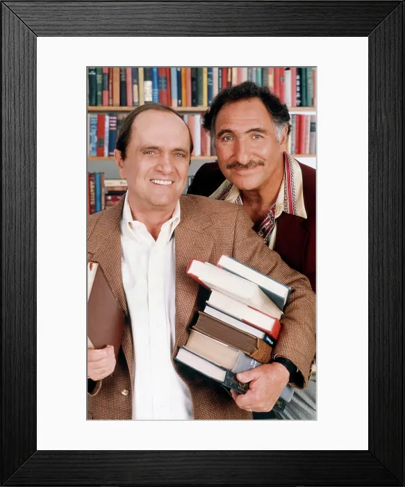 Framed Print : GEORGE & LEO, from left, Bob Newhart, Judd Hirsch, 1997-98
