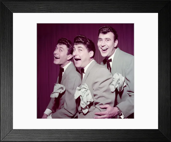Framed Print : CAESAR'S HOUR, from left: Howard Morris, Sid Caesar, Carl Reiner, The Three Haircuts, (Season 1, episode 124, aired April 25, 1955), 1954-1957