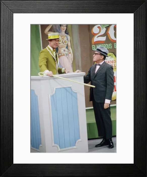 Framed Print : CARNIVAL NIGHTS, from left: Johnny Carson, Jack Benny, (aired March 20, 1968)