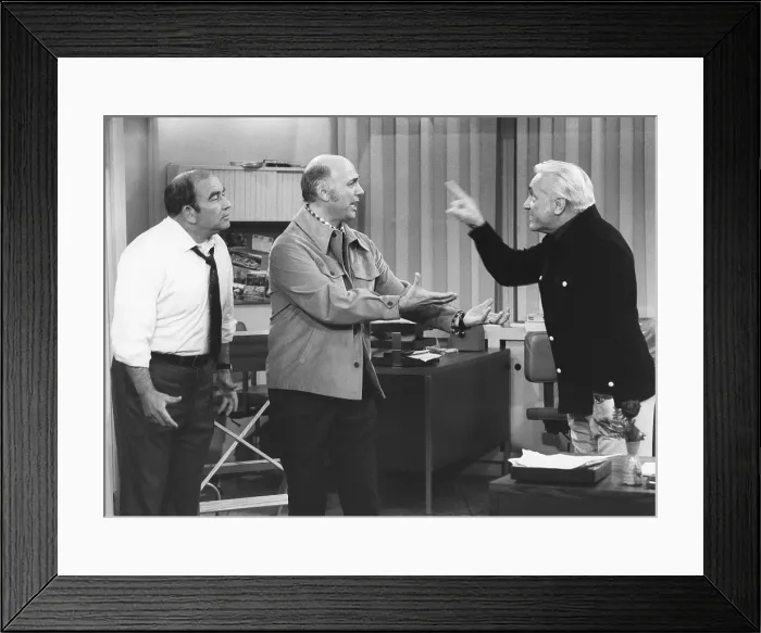 Framed Print : THE MARY TYLER MOORE SHOW, from left: Ed Asner, Gavin MacLeod, Ted Knight, 1970-1977 Framed Print : THE MARY TYLER MOORE SHOW, from left: Ed Asner, Gavin MacLeod, Ted Knight, 1970-1977