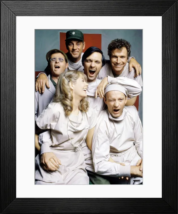 Framed Print : MASH, (aka M*A*S*H*), clockwise, from lower left: Loretta Swit, Larry Linville, Wayne Rogers, Alan Alda, McLean Stevenson, Gary Burghoff, (1973), 1972-1983 Framed Print : MASH, (aka M*A*S*H*), clockwise, from lower left: Loretta Swit, Larry Linville, Wayne Rogers, Alan Alda, McLean Stevenson, Gary Burghoff, (1973), 1972-1983