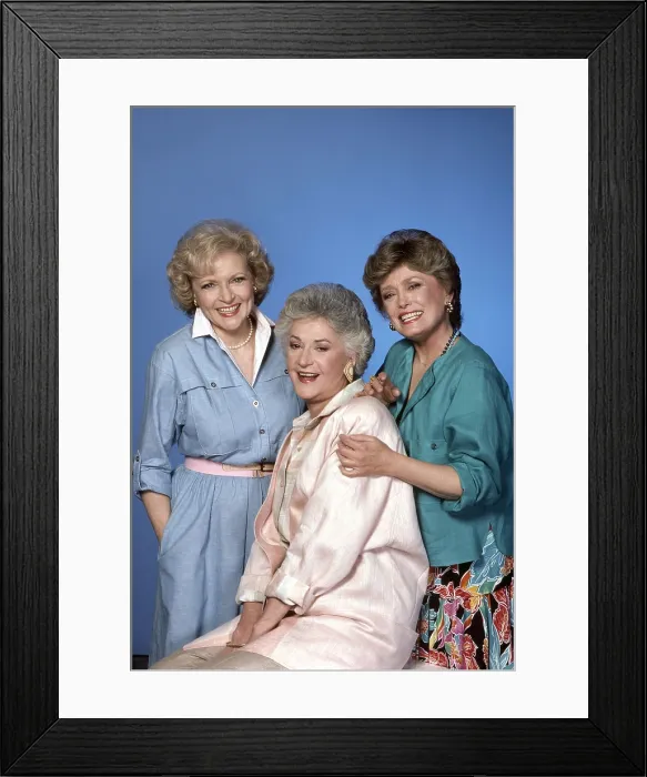Framed Print : THE GOLDEN GIRLS, from left: Betty White, Bea Arthur, Rue McClanahan, (1985), 1985-1992 Framed Print : THE GOLDEN GIRLS, from left: Betty White, Bea Arthur, Rue McClanahan, (1985), 1985-1992
