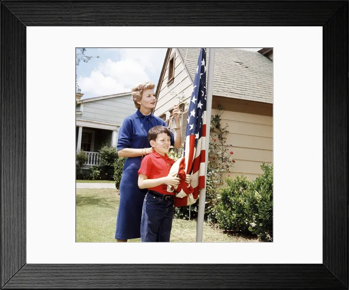 Framed Print : LEAVE IT TO BEAVER, from left, Barbara Billingsley, Jerry Mathers, 1957-63 (1958 photo) Framed Print : LEAVE IT TO BEAVER, from left, Barbara Billingsley, Jerry Mathers, 1957-63 (1958 photo)