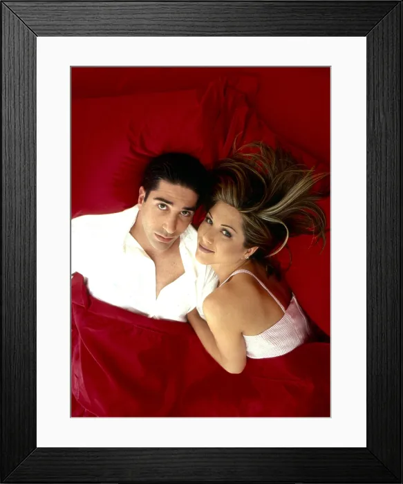 Framed Print : FRIENDS, from left, David Schwimmer, Jennifer Aniston, 1994-2004 (1996 photo) Framed Print : FRIENDS, from left, David Schwimmer, Jennifer Aniston, 1994-2004 (1996 photo)
