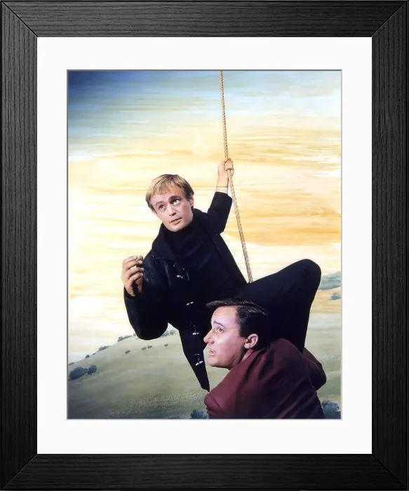 Framed Print : THE MAN FROM U.N.C.L.E. from top: David McCallum, Robert Vaughn, 1964-1968