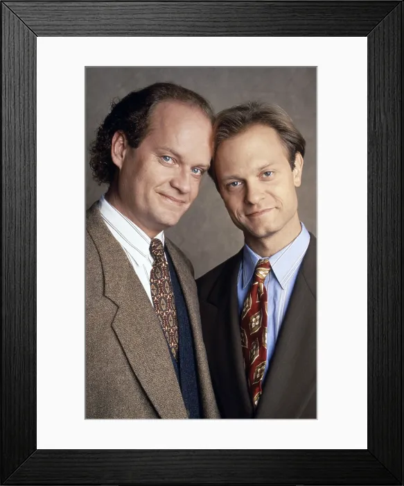 Framed Print : FRASIER, from left: Kelsey Grammer, David Hyde Pierce, 1993-2004 Framed Print : FRASIER, from left: Kelsey Grammer, David Hyde Pierce, 1993-2004